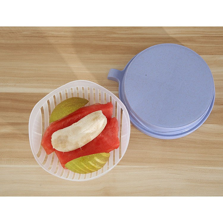 Bol Feliator pentru Salata, Flippy, Castron Multifunctional pentru Legume si Fructe, pentru Spalat si Taiat Legumele,