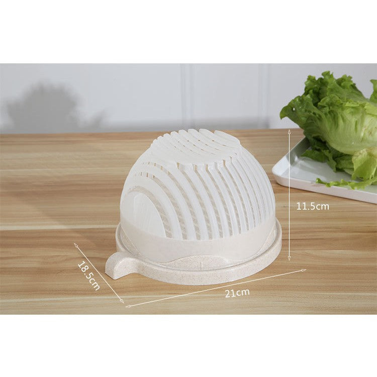 Bol Feliator pentru Salata, Flippy, Castron Multifunctional pentru Legume si Fructe, pentru Spalat si Taiat Legumele,