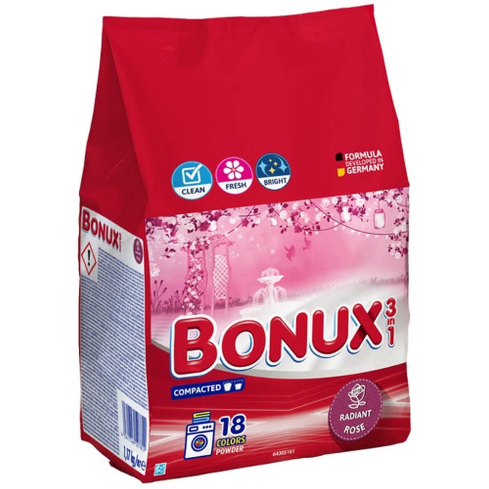 Bonux Detergent Automat 1.17 kg Rose 18 spalari