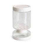Borcan de Muraturi, Flippy, Borcan cu Separator Divizat de 34oz pentru Lichide, Ermetic, Termorezistent, Tip Clepsidra,