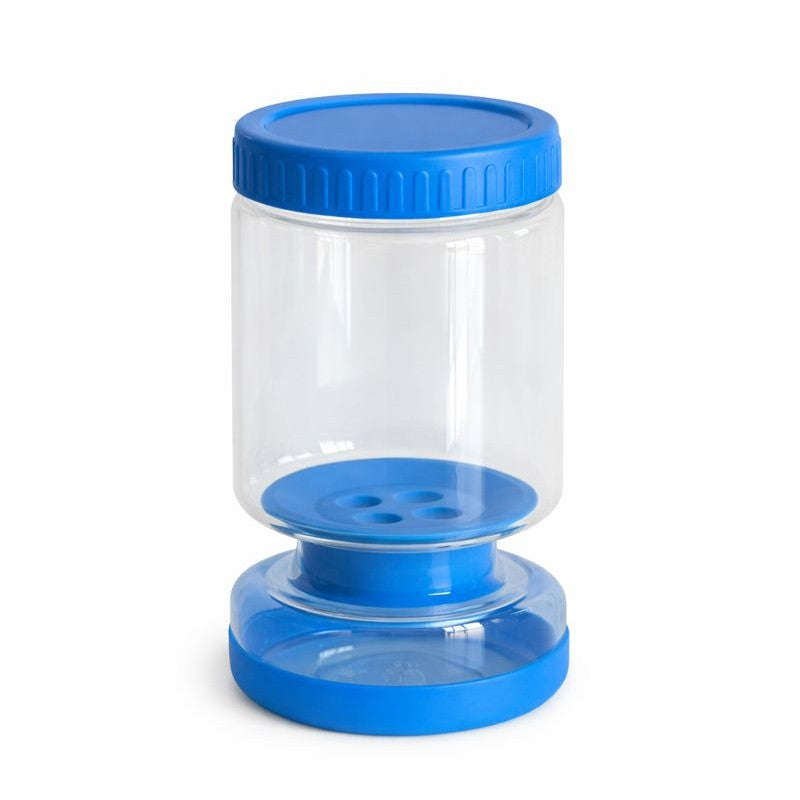 Borcan de Muraturi, Flippy, Borcan cu Separator Divizat de 34oz pentru Lichide, Ermetic, Termorezistent, Tip Clepsidra,