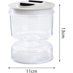 Borcan pentru Muraturi, Flippy, cu Separator pentru Lichide, Ermetic, Termorezistent, Tip Clepsidra, 800 ml, ABS, Alb,