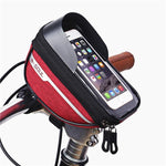 Borseta bicicleta impermeabila cu husa pentru telefon Flippy, montare pe ghidon, compatibila cu telefoane de pana la 16