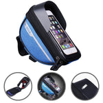 Borseta bicicleta impermeabila cu husa pentru telefon Flippy, montare pe ghidon, compatibila cu telefoane de pana la 16