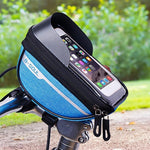 Borseta bicicleta impermeabila cu husa pentru telefon Flippy, montare pe ghidon, compatibila cu telefoane de pana la 16