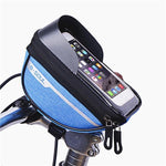 Borseta bicicleta impermeabila cu husa pentru telefon Flippy, montare pe ghidon, compatibila cu telefoane de pana la 16