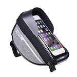 Borseta bicicleta impermeabila cu husa pentru telefon Flippy, montare pe ghidon, compatibila cu telefoane de pana la 16