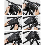 Borseta pentru bicicleta cu suport de telefon Flippy, capcitate 1L, 20.5x11.1x10.5 cm, cu spatiu de stocare, protectie