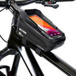 Borseta pentru bicicleta cu suport de telefon Flippy, capcitate 1L, 20.5x11.1x10.5 cm, cu spatiu de stocare, protectie