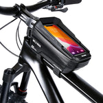 Borseta pentru bicicleta cu suport de telefon Flippy, capcitate 1L, 20.5x11.1x10.5 cm, cu spatiu de stocare, protectie