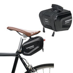 Borseta pentru bicicleta Flippy, Hard Shell, material piele artificiala si carbon, 20x12x11.5 cm, prindere de sa,