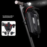 Borseta pentru bicicleta/trotineta Flippy, spatiu de depozitare, antisoc, waterproof, cu fermoar, 3L, material carbon