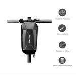 Borseta pentru bicicleta/trotineta Flippy, spatiu de depozitare, antisoc, waterproof, cu fermoar, 3L, material carbon