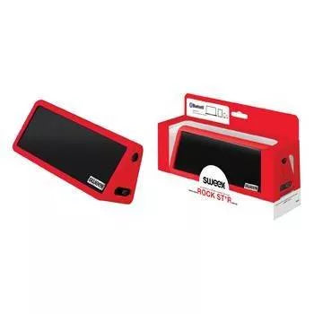 Boxa portabila cu Bluetooth si difuzor stereo Rock Star rosie Sweex