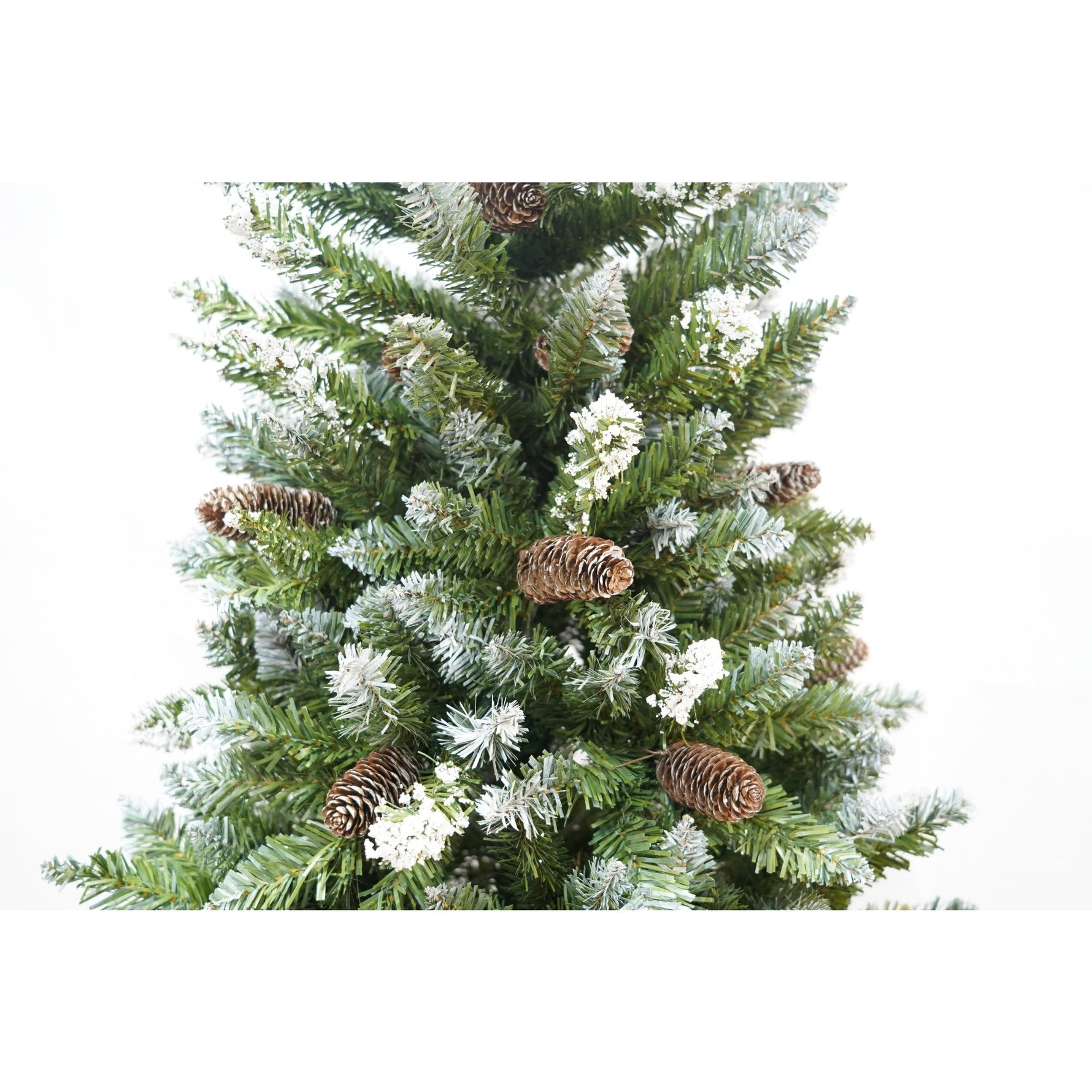 Brad Artificial de Craciun bogat, Flippy, 1.8 m inaltime, 918 ramuri verzi inzapezite, Verde, Decorat, Interior/