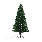 Brad Artificial de Craciun, Flippy, 1.80 m inaltime, Verde, Becuri Led incluse in ramuri, Diametru inferior 137 cm,