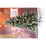 Brad Artificial de Craciun, Flippy, Sectionat pentru Perete/ Colt, 1.50 m inaltime, Verde, Decorat, Diametru Inferior