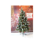 Brad Artificial de Craciun, Flippy, Sectionat pentru Perete/ Colt, 1.50 m inaltime, Verde, Decorat, Diametru Inferior