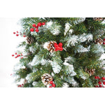 Brad Artificial de Craciun, Flippy, Sectionat pentru Perete/ Colt, 1.80 m inaltime, Verde, Decorat, Diametru Inferior