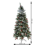 Brad Artificial de Craciun, Flippy, Sectionat pentru Perete/ Colt, 2.10 m inaltime, Verde, Decorat, Diametru Inferior