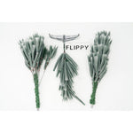 Brad artificial de Craciun tip pin, clasic, pentru interior/exterior, inaltime 150 cm, Flippy, verde, suport metalic