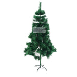 Brad artificial de Craciun tip pin, clasic, pentru interior/exterior, inaltime 150 cm, Flippy, verde, suport metalic