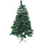 Brad artificial de Craciun tip pin inzapezit, inaltime 180 cm, diametru 105 cm, 260 ramuri cu ace 3D 12 cm, Flippy,