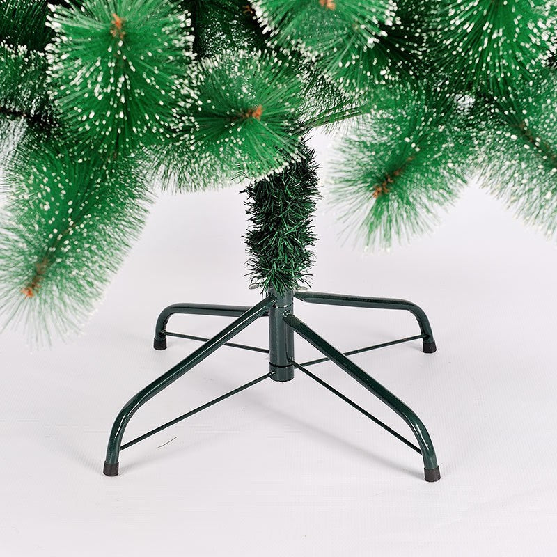 Brad artificial de Craciun tip pin nins, pentru interior/exterior, inaltime 120 cm, Flippy, verde, suport metalic inclus