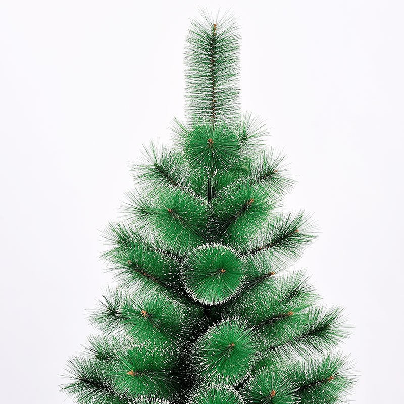 Brad artificial de Craciun tip pin nins, pentru interior/exterior, inaltime 180 cm, Flippy, verde, suport metalic inclus