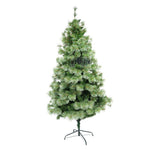 Brad artificial de Craciun tip pin, pentru interior/exterior, inaltime 210 cm, diametru 125 cm, 980 ramuri, Flippy,