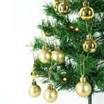 Brad Artificial Impodobit, 60 cm, suport plastic, cu instalatie luminoasa 20 LED alb cald + 20 globuri aurii incluse,