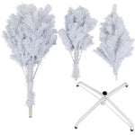 Brad de Craciun artificial cu suport inclus Flippy, 120 cm, 240 ramuri/varfuri, material plastic, suport clasic, fara