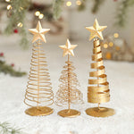 Brad de Craciun Ornament, Flippy, Decoratiune Brad micut din Metal, inaltime 19.5 x 6.5 x6.5 cm, Ornament de Craciun,