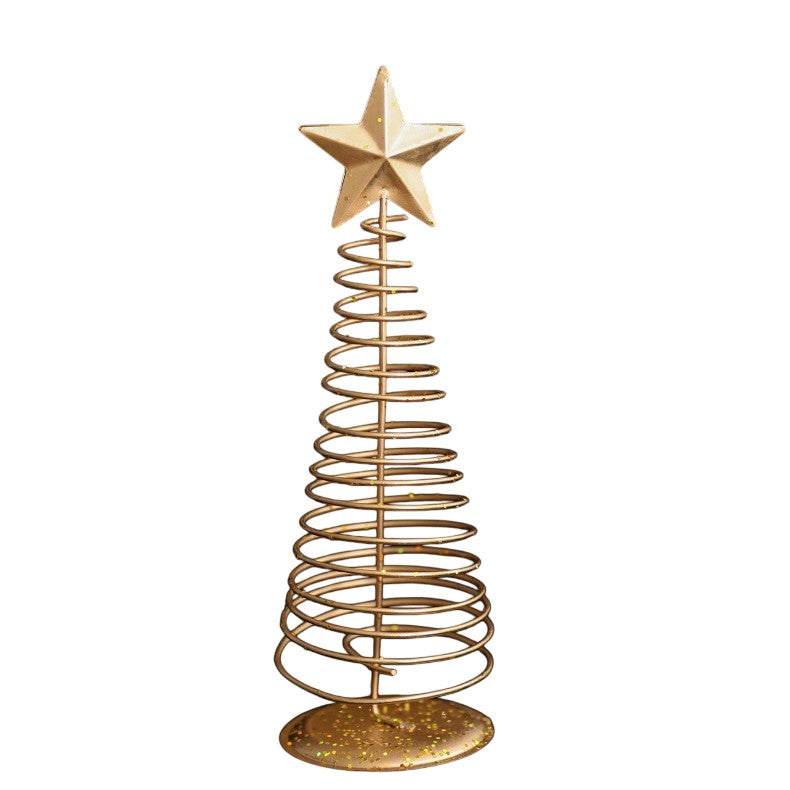 Brad de Craciun Ornament, Flippy, Decoratiune Brad micut din Metal, inaltime 19.5 x 6.5 x6.5 cm, Ornament de Craciun,
