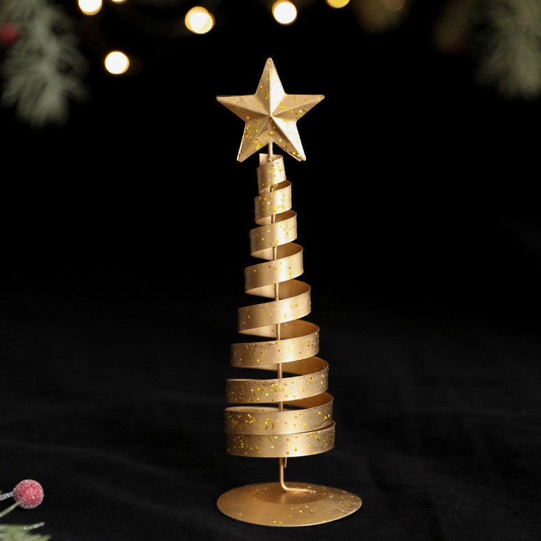 Brad de Craciun Ornament, Flippy, Decoratiune Brad micut din Metal, inaltime 20 x 6.5 x6.5 cm, Ornament de Craciun,