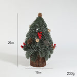 Decoratiune Craciun pentru Masa, Flippy, Ornament de Decor Model Brad de Craciun de Dimensiuni Mici, pentru Birou si