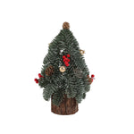 Decoratiune Craciun pentru Masa, Flippy, Ornament de Decor Model Brad de Craciun de Dimensiuni Mici, pentru Birou si