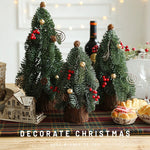 Decoratiune Craciun pentru Masa, Flippy, Ornament de Decor Model Brad de Craciun de Dimensiuni Mici, pentru Birou si