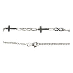 Bratara Argint 925 Cruce si Infinit, 2 g