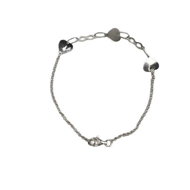 Bratara Argint 925 Inima si Infinit, 2,23 g