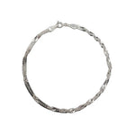 Brățară din Argint 925 Unisex, Jolie Silver, Model Răsucit, Textură Diamantată, 1.63 g