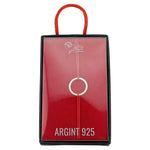 Bratara Dama Argint 925, Jolie, Model Cerc cu Snur Rosu, Pandativ Silver 0.38 gr, Argintiu