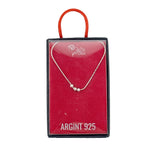 Bratara din Argint 925, pentru Dama, Jolie Silver, Model 3 Bile, 1.1 g, Lungime Reglabila, Argintiu