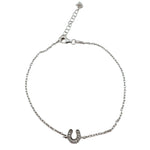 Bratara pentru Dame , Jolie Silver, din Argint 925, Model Potcoava, cu Pietre Zirconia, 1.69 g, Argintiu