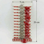 Bratara Martisor pentru Dama, Jolie, Model Love, Set 12 bucati, Pandativ din Aliaj cu Cristale, Snur Ajustabil