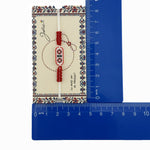 Martisor de Tip Bratara Norocoasa, Jolie, Ornament Central cu Motive Populare, Model Rosu, Dimensiune Reglabila,
