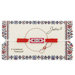 Martisor Traditional Bratara Norocoasa, Jolie, Model Traditional, Bratara Martisor pentru Copii, din Plastic/Textil,