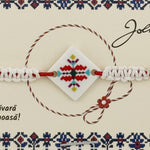 Martisor Traditional Bratara Norocoasa, Jolie, Model Romb Multicolor, Bratara Martisor pentru Copii, din