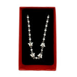 Bratara pentru Copii, Jolie, Argint 925, Model Fluture, cu Email si Zirconiu, 22 cm/4.4g Argintiu/Alb