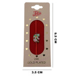 Bratara Placata cu Aur 24k Copii, Jolie, Model Elefant, cu Snur Rosu, 3.5 x 9.5, Multicolor